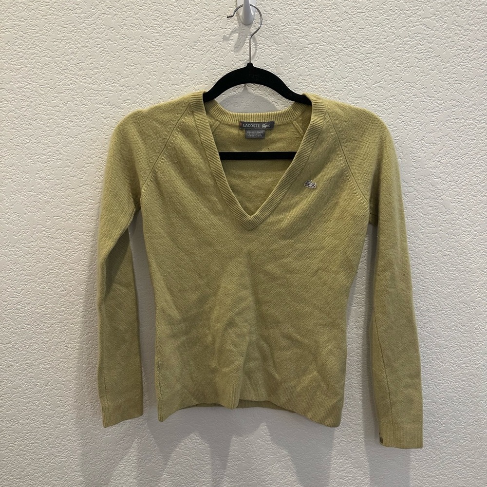 Lacoste Lime Green Sweater